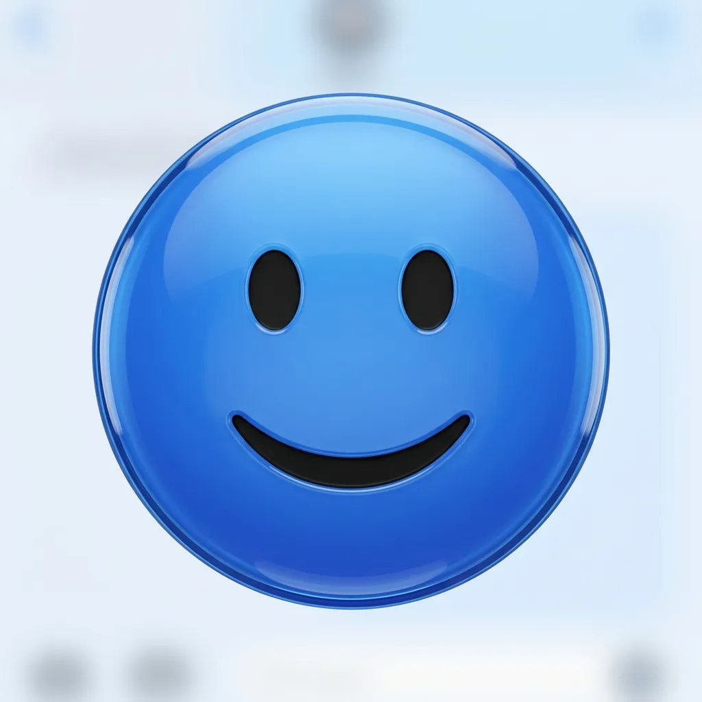 Best blue emoji smile combos copy & paste