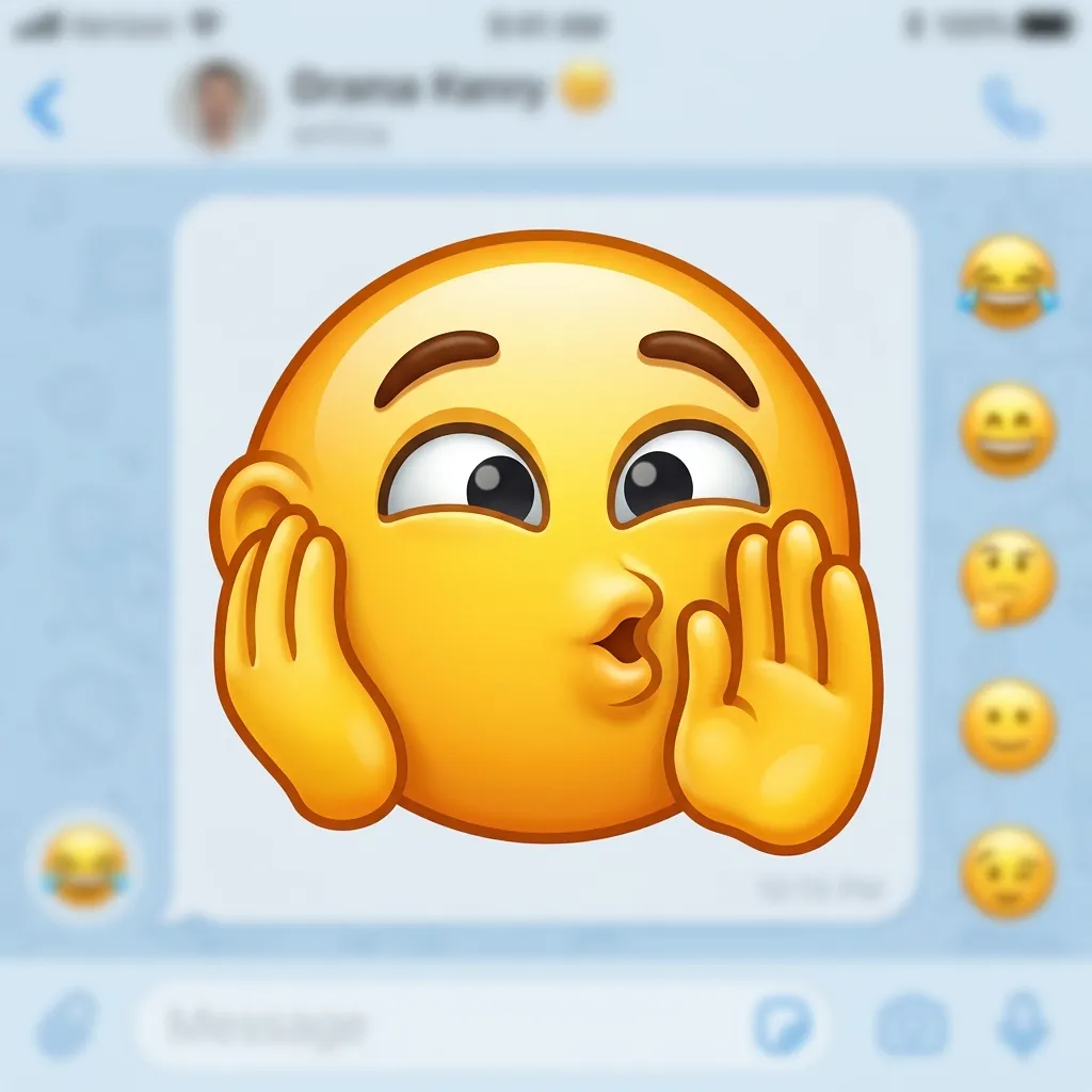 Best whispering emoji combos copy & paste
