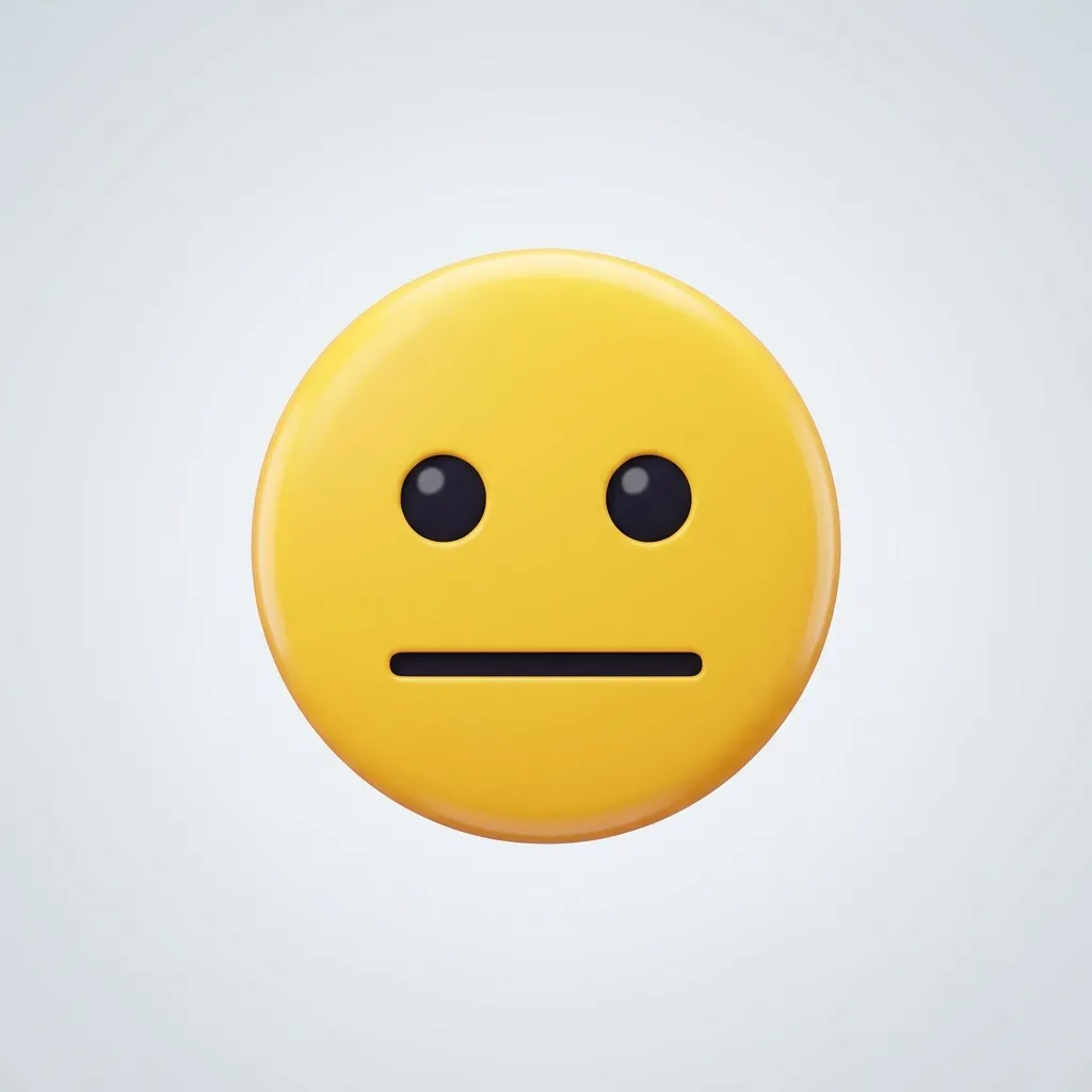 How to use no expression emoji the right way