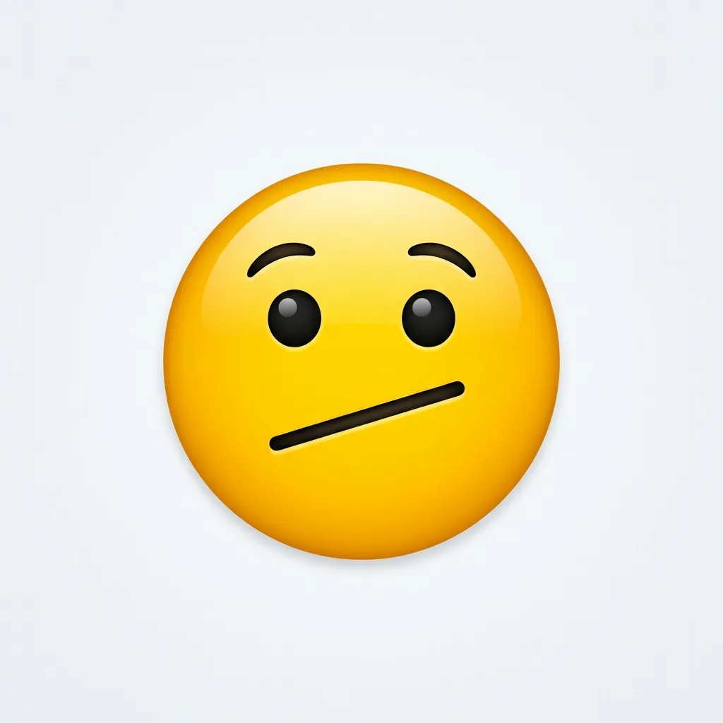 How to use slant mouth emoji the right way
