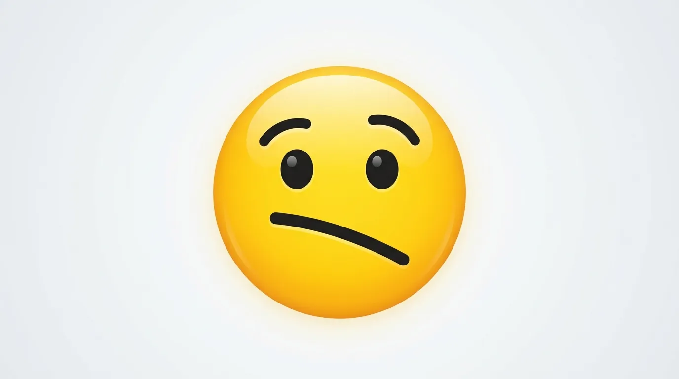 Slant Mouth Emoji