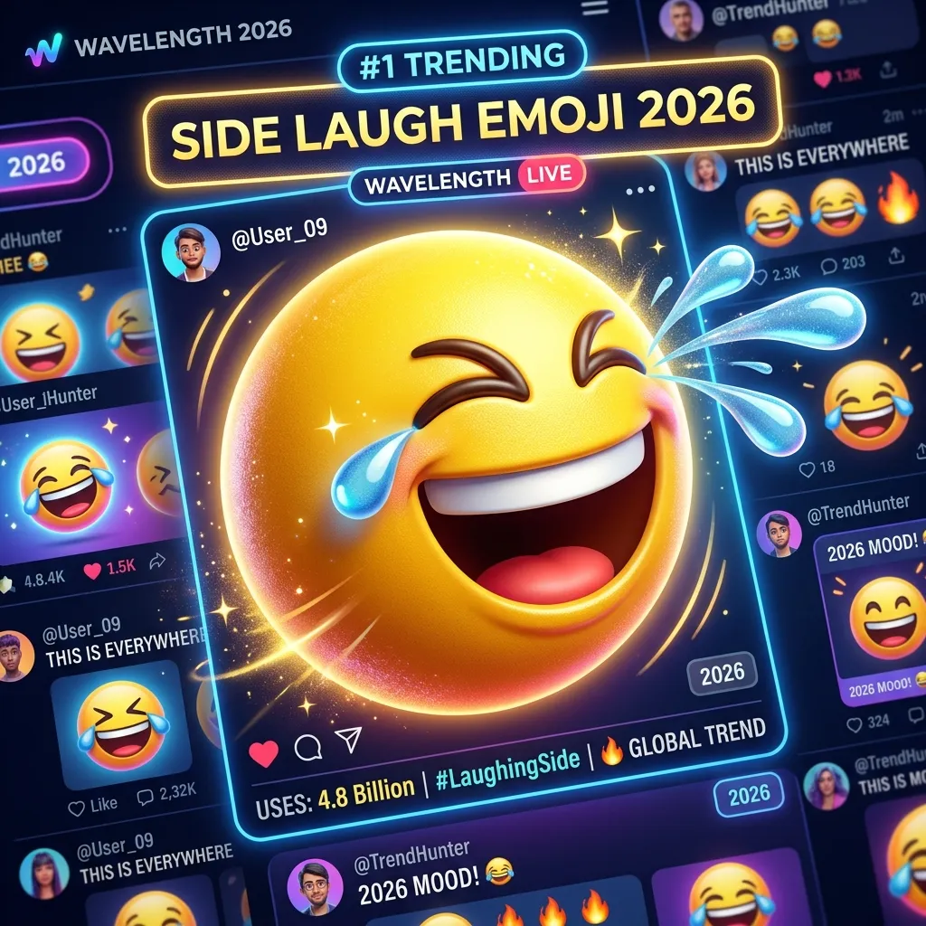 Trending side laughing emoji in 2026