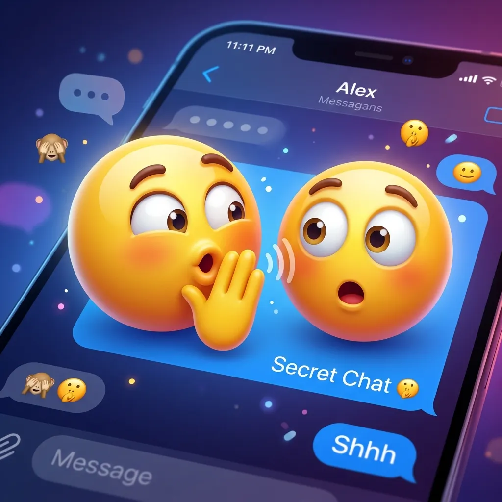 Trending whispering emoji in 2026
