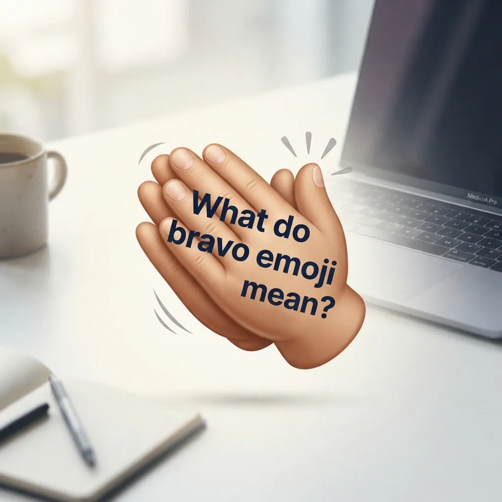 What do bravo emoji mean?