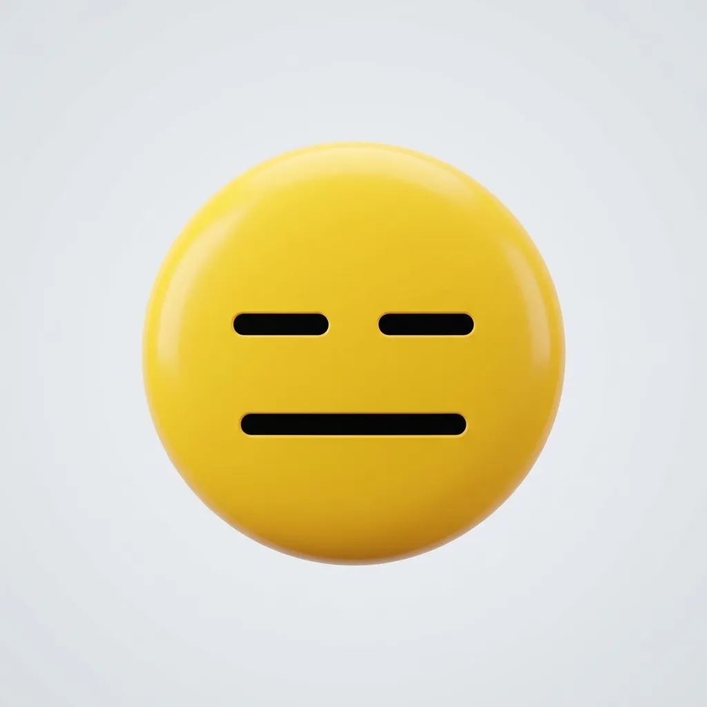 What does no expression emoji mean?
