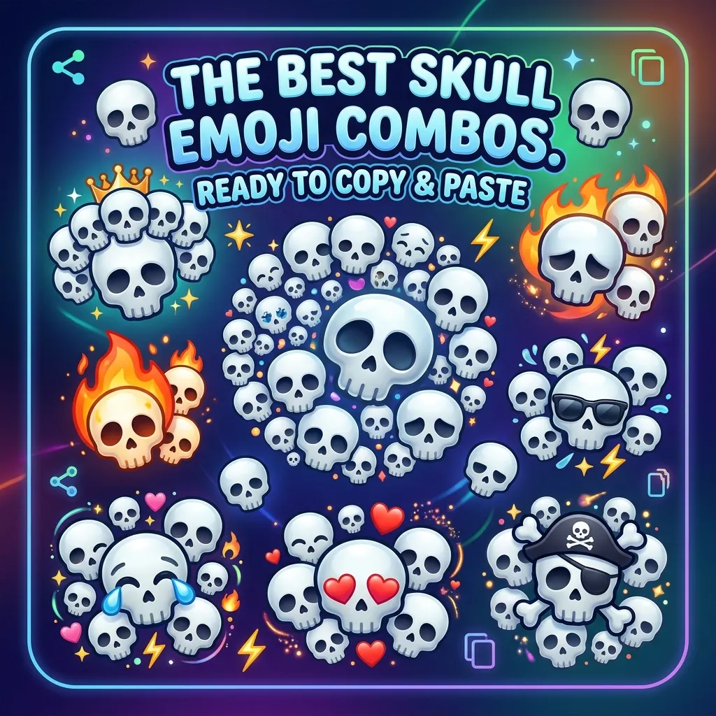 Best iOS skull emoji combos copy & paste