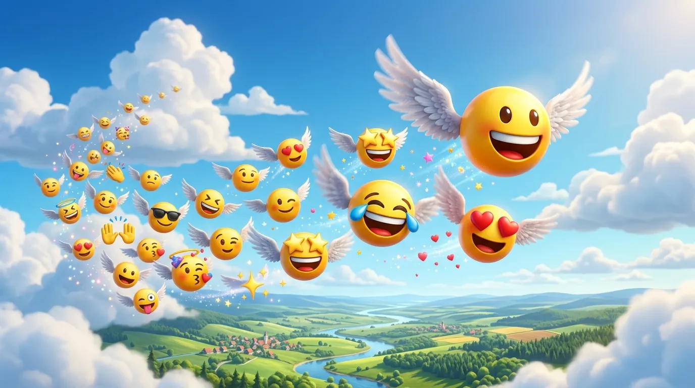 Flying Emoji