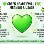 Green Heart Emoji Meaning