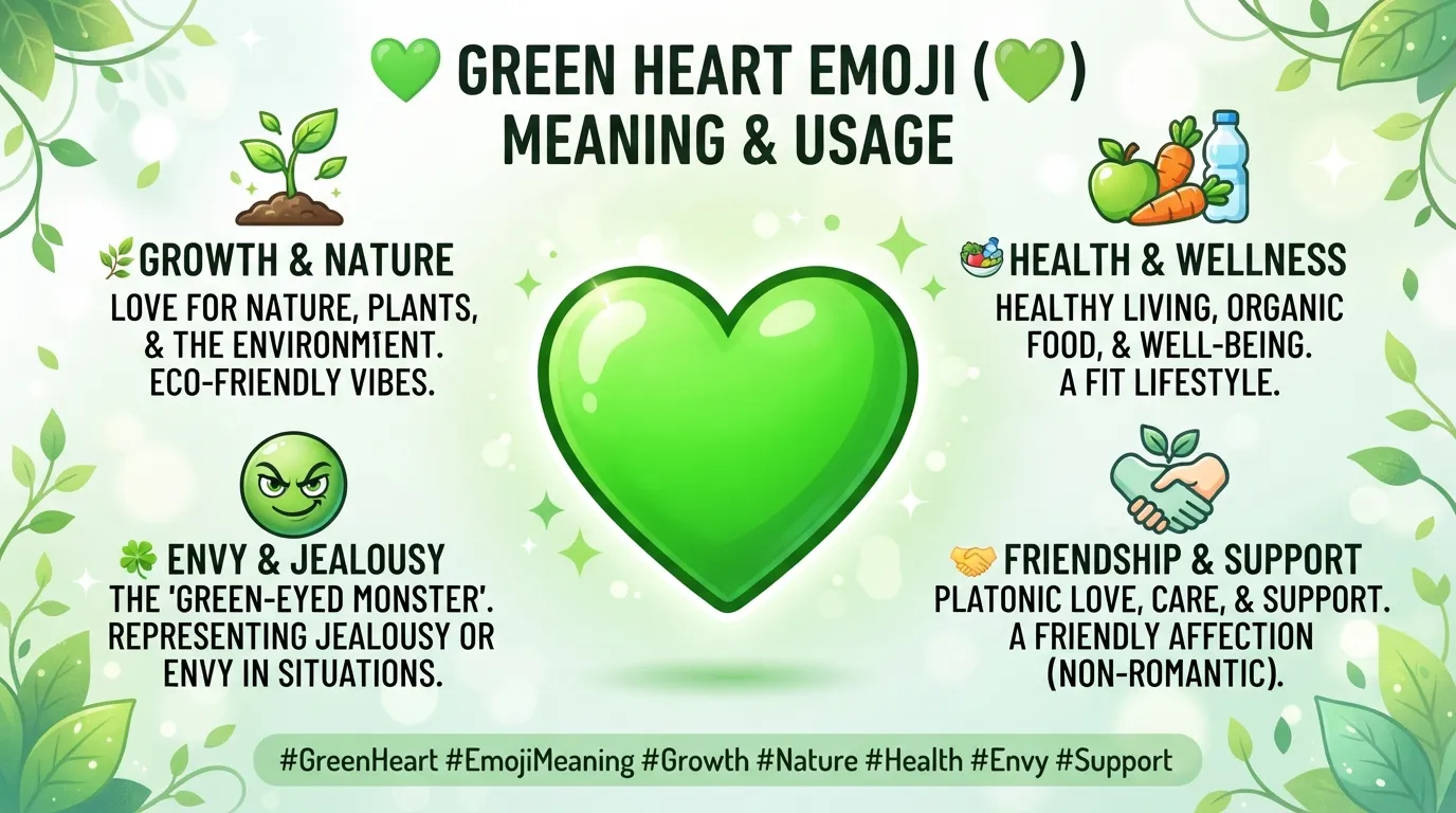Green Heart Emoji Meaning