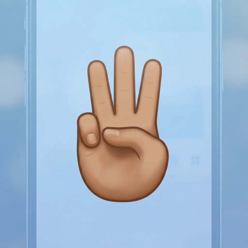 How to use three finger emoji the right way
