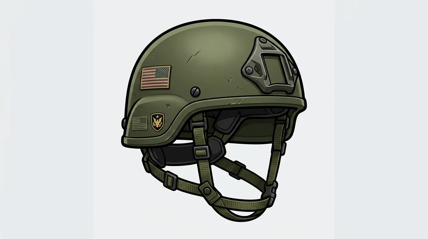 Military Helmet Emoji