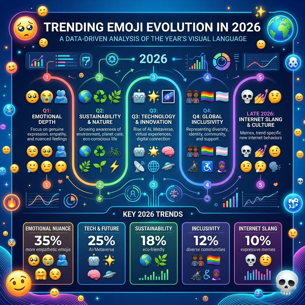 Trending emoji evolution in 2026