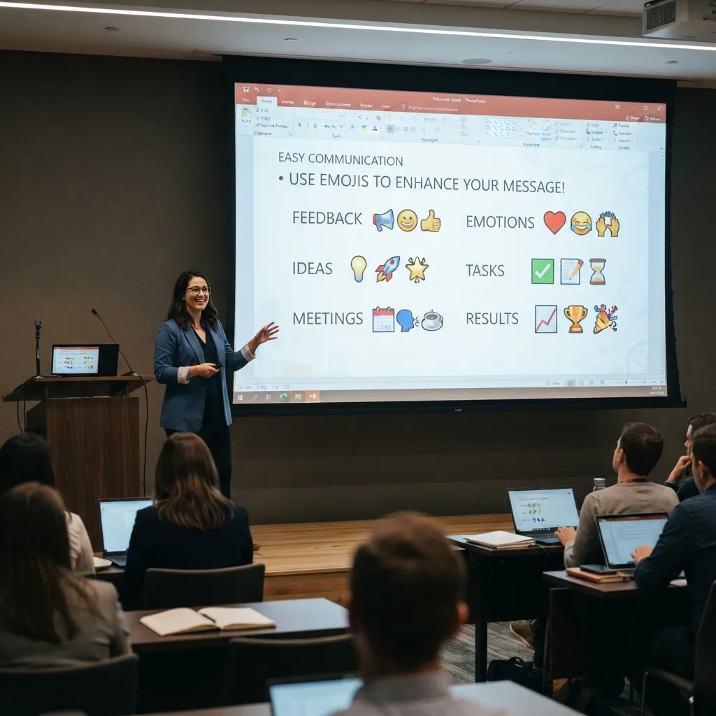 What do emoji in PowerPoint mean?