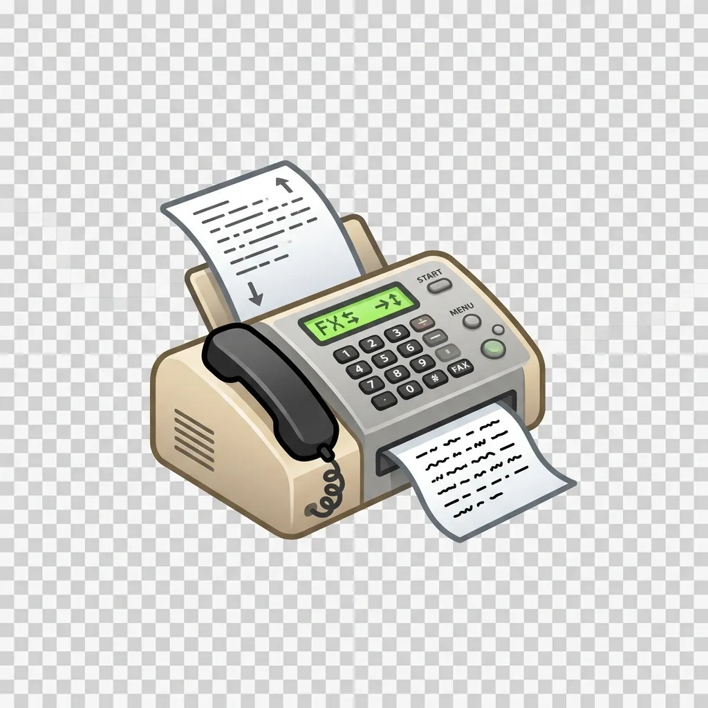 What do fax machine emoji mean?