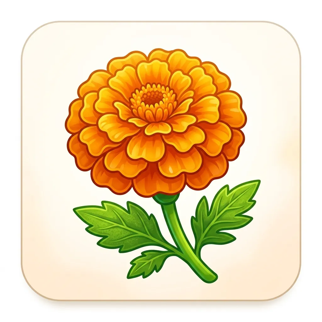 What do marigold emoji mean?