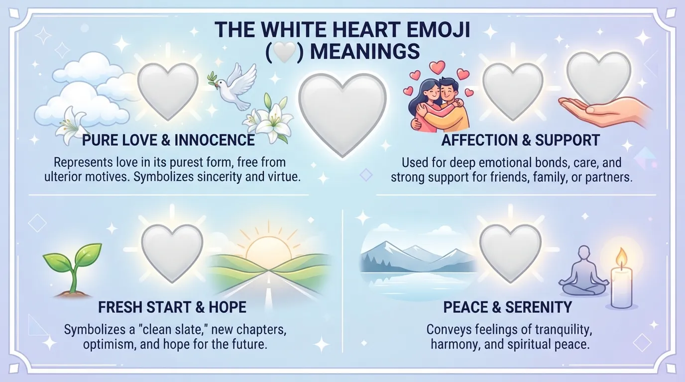 White Heart Emoji Meaning